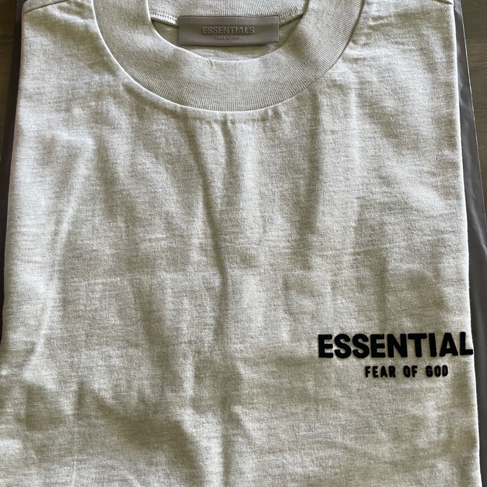 Essentials Light Oatmeal Tee XS